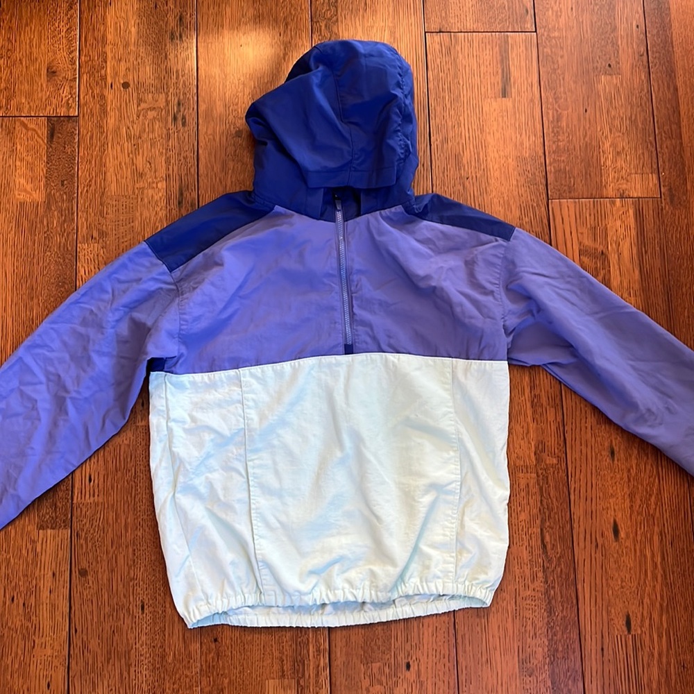 Kids Old Navy light blue tiered jacket